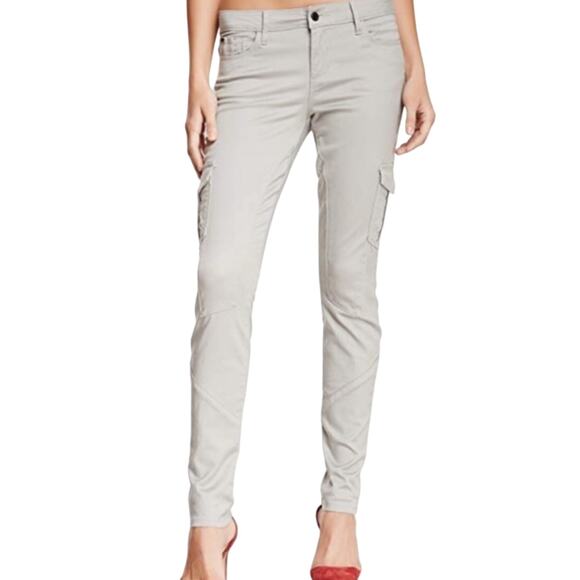 Joe's Jeans Light Gray Drizzle Chelsea Skinny Cargo Pants size 31 NEW Tags - Picture 1 of 13